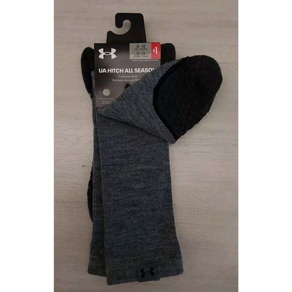 Under Armour 1292832 UA Hitch All Season Cushioned Boot Socks Heather Gray(8-12) - Picture 5 of 8